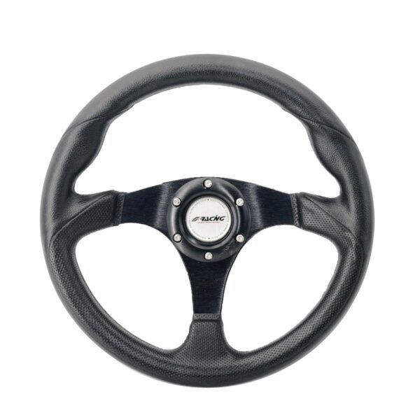 Volante sportivo Simoni Racing “Barchetta Evo” nero poliuretano diametro 320mm  Spessore 105mm – BPU320N