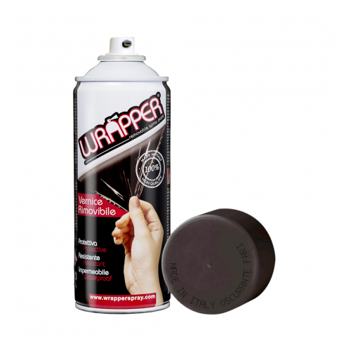 Pellicola spray vernice rimovibile 400 ml nero oscurante fanali  WRAPPER WR0295